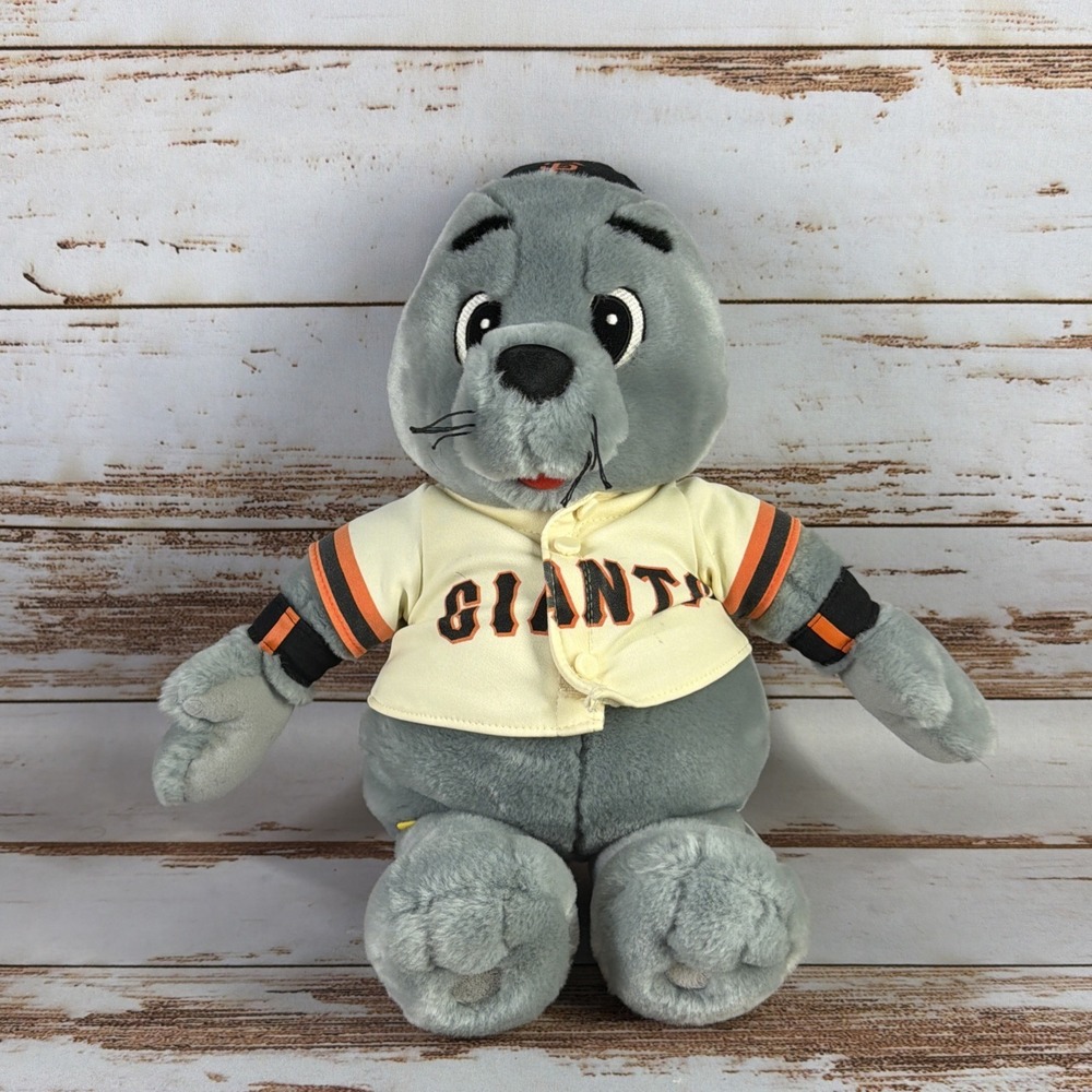 Build-A-Bear San Francisco Giants Lou Seal 18" Mascot Plush MLB Used